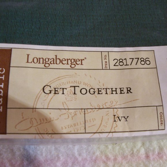 Longaberger Other - Longaberger Liner Get Together Basket Ivy